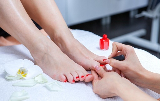 Full pedicure  with gel or polish 55euro